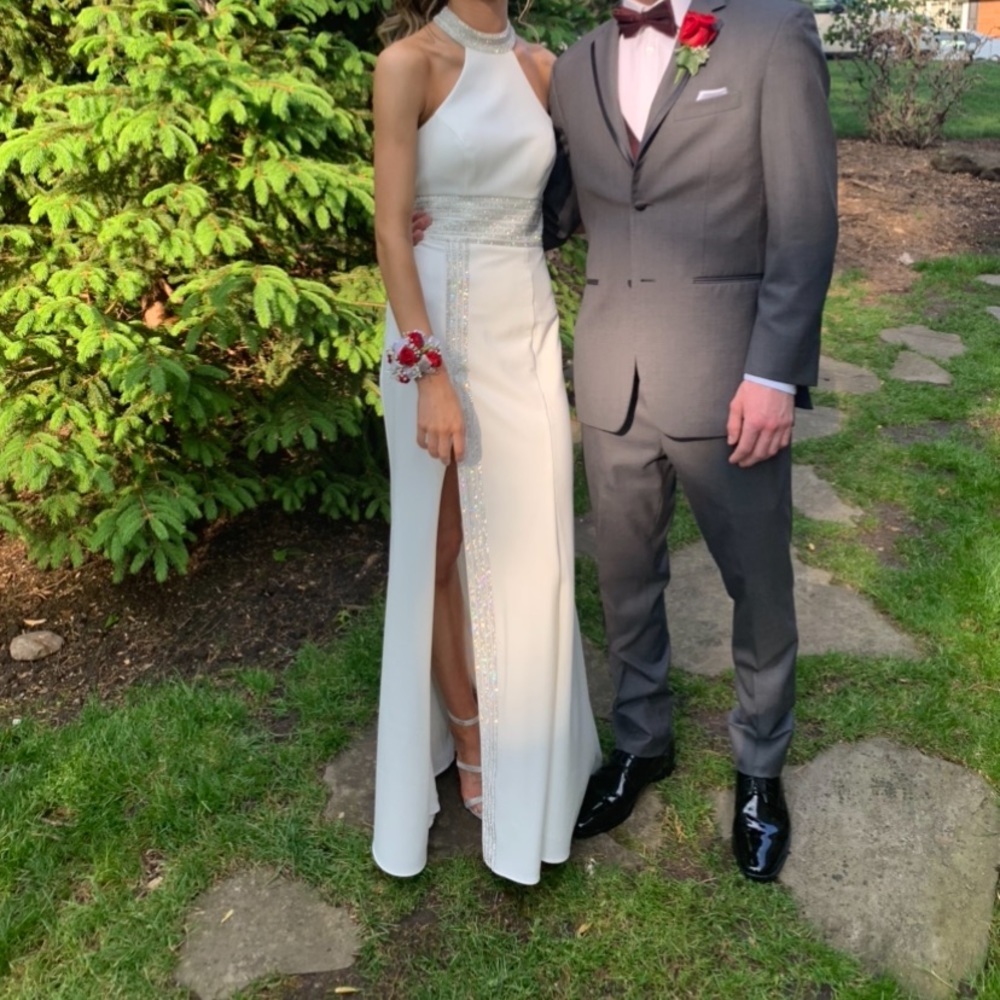 Jasz white prom dress